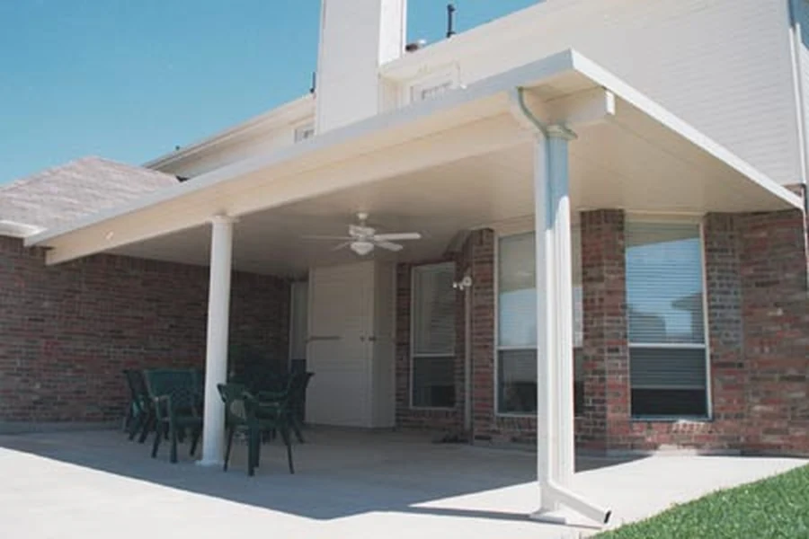 Solid roof patio cover